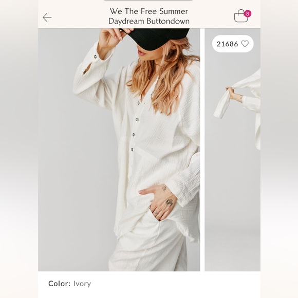 Free People Summer Daydream Buttondown - Picture 3 of 9